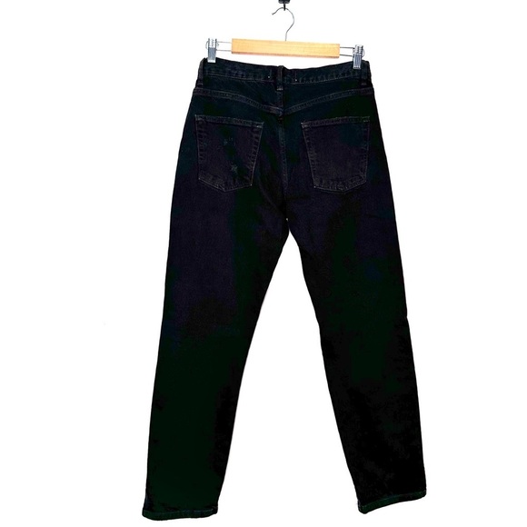 Free People | We the Free Black Ripped Distressed Boyfriend Jeans Size 26 - Picture 4 of 11